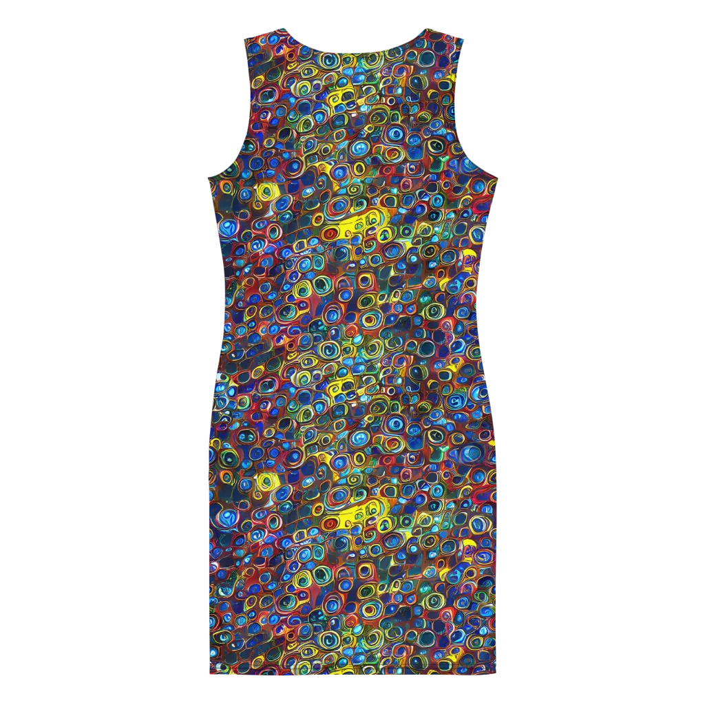 Vortex Mosaic on Bodycon Dress — Back