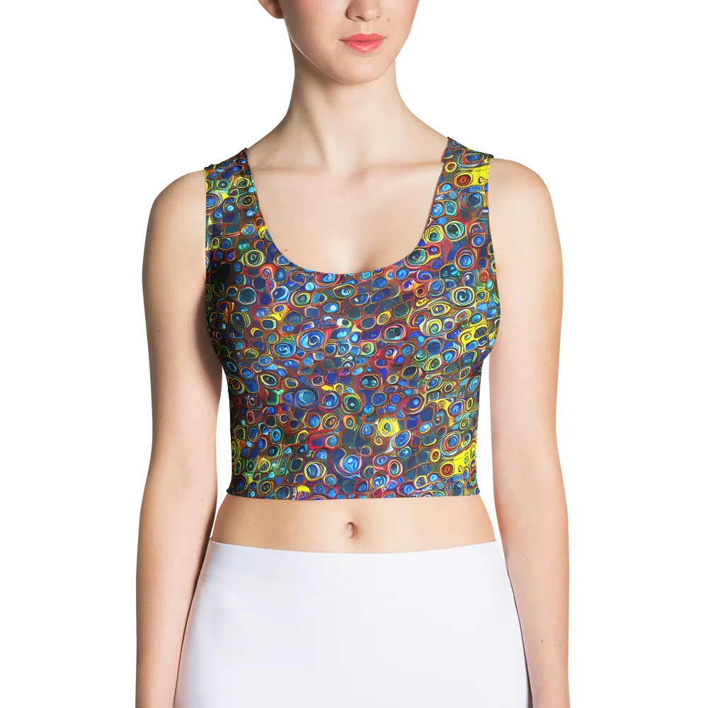 Vortex Mosaic on Crop Top — Front