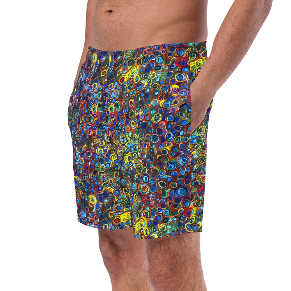 Vortex Mosaic on Swim Trunks — Left Front