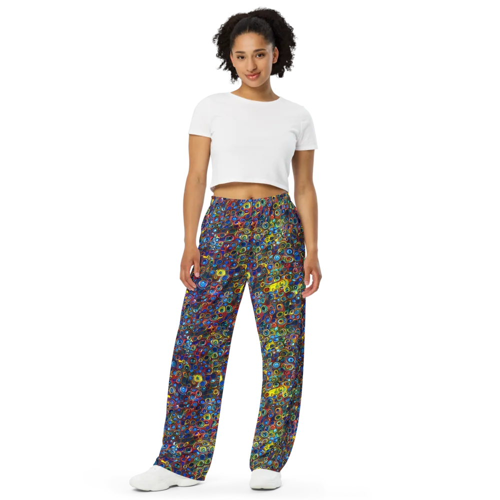 Vortex Mosaic on Wide-Leg Pants — Front