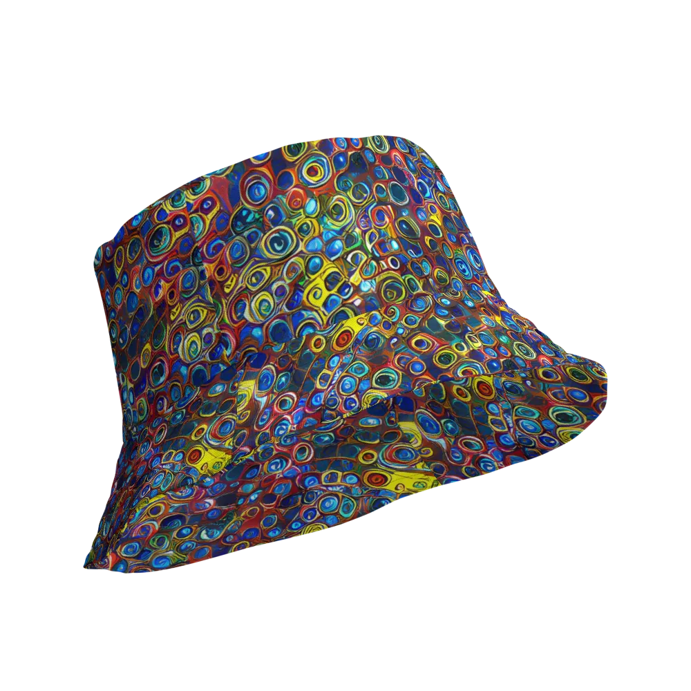 Vortex Mosaic on Reversible Bucket Hat — Product details Outside