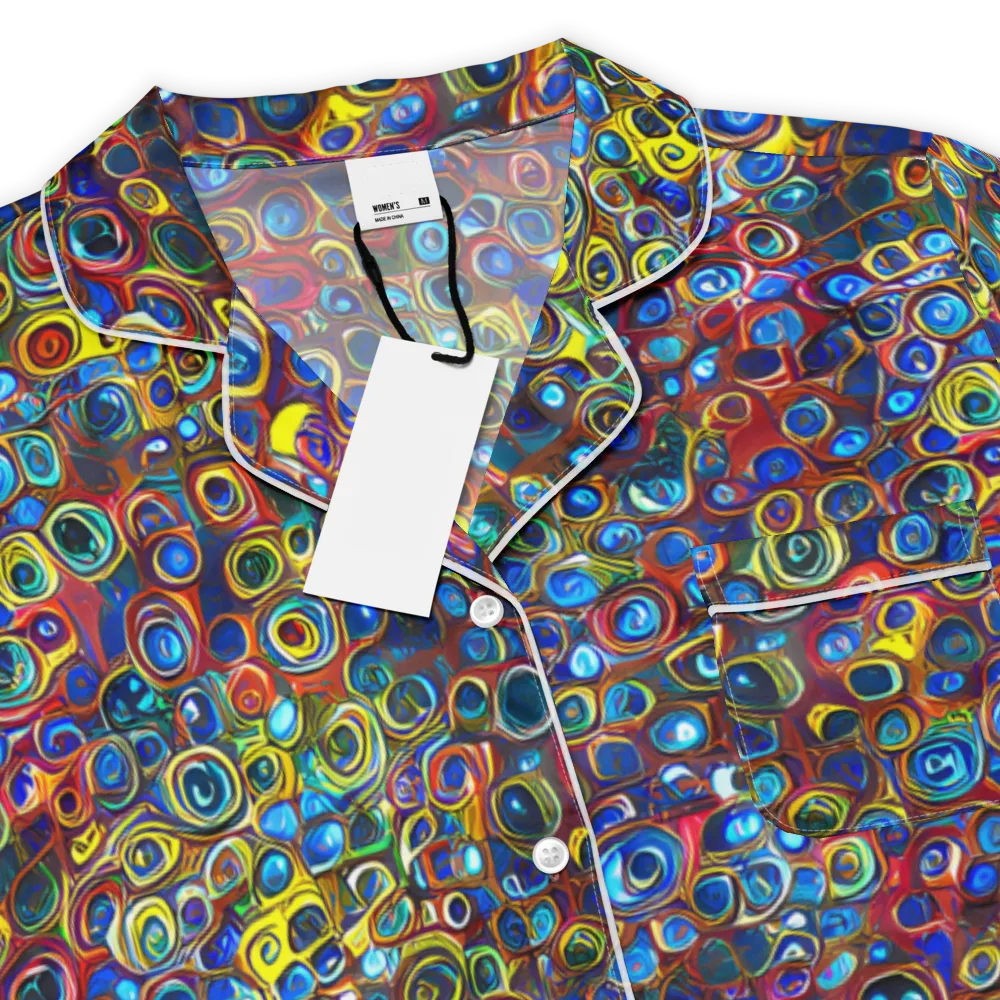 Vortex Mosaic on Women's Short Sleeve Pajama Top — Product details