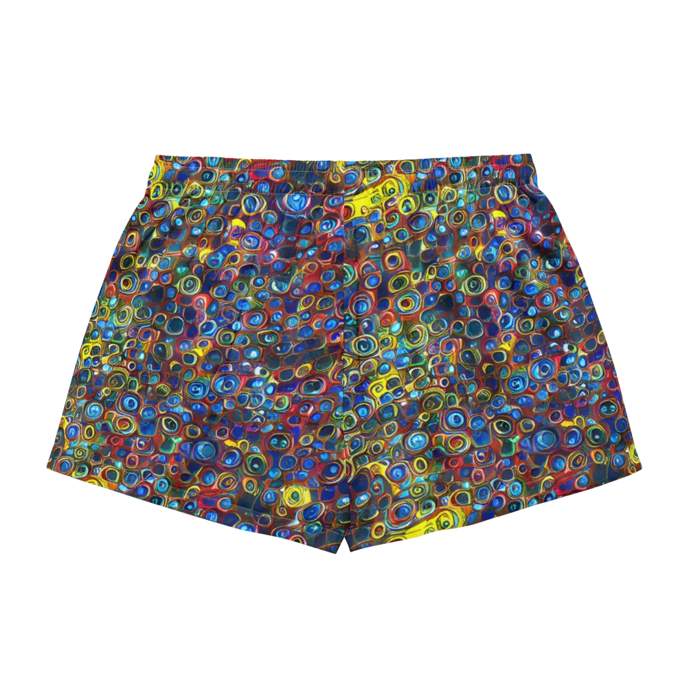 Vortex Mosaic on Women's Pajama Shorts — Back