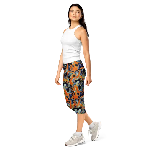 Sonic Melt on a Capri Leggings