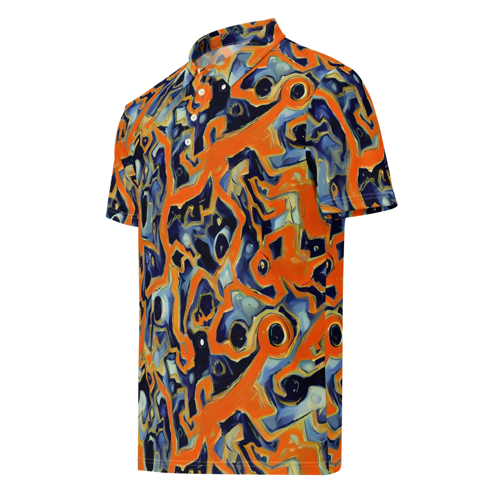 Sonic Melt on Men's Slim Fit Polo Shirt — Left Front