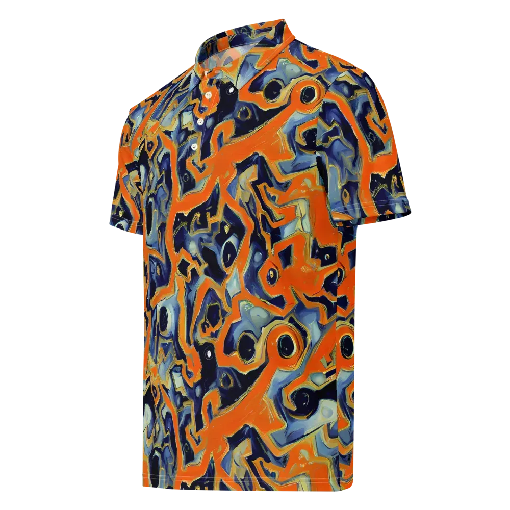 Sonic Melt on Men's Slim Fit Polo Shirt — Left Front