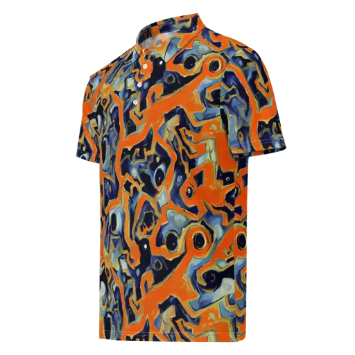 Sonic Melt on a Men's Slim Fit Polo Shirt