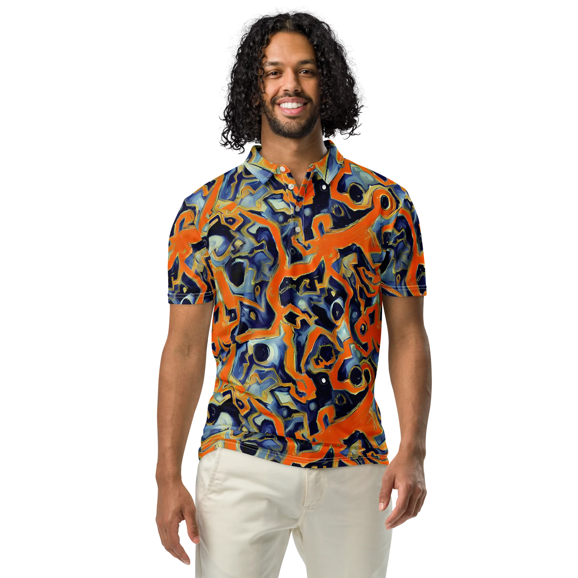 Sonic Melt on Men's Slim Fit Polo Shirt — Front