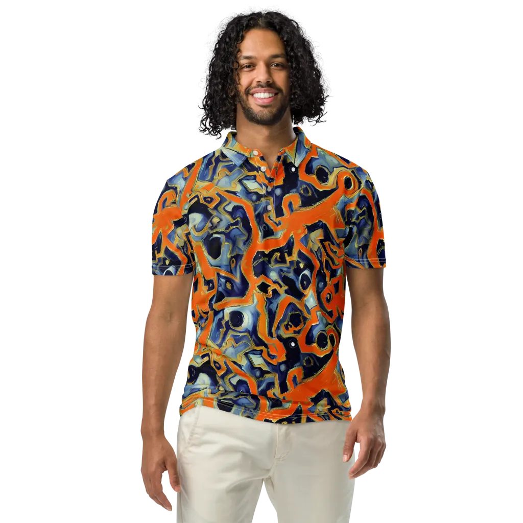 Sonic Melt on Men's Slim Fit Polo Shirt — Front
