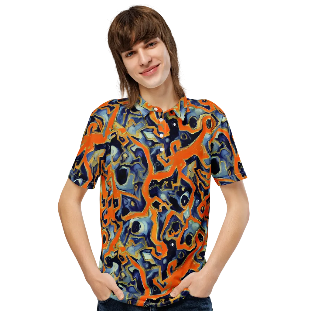 Sonic Melt on Men's Slim Fit Polo Shirt — Front