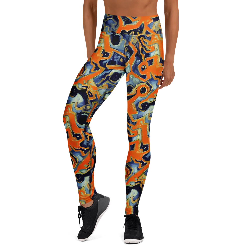 Sonic Melt on Yoga Leggings — Front