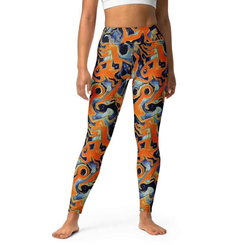 Sonic Melt on Yoga Leggings — Front