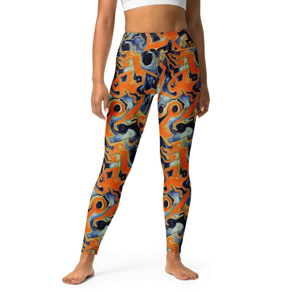 Sonic Melt on Yoga Leggings — Front