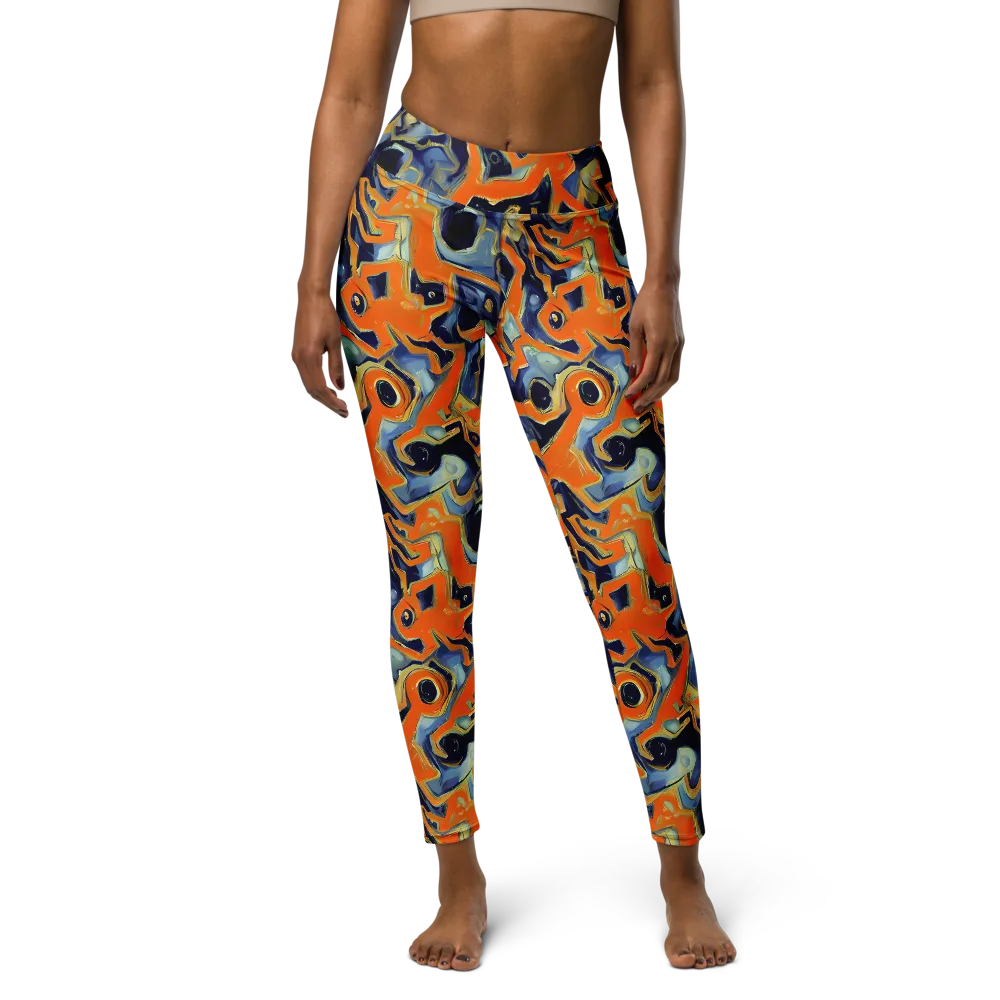 Sonic Melt on Yoga Leggings — Front