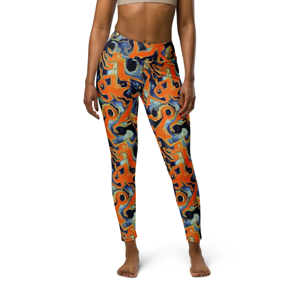 Sonic Melt on Yoga Leggings — Front