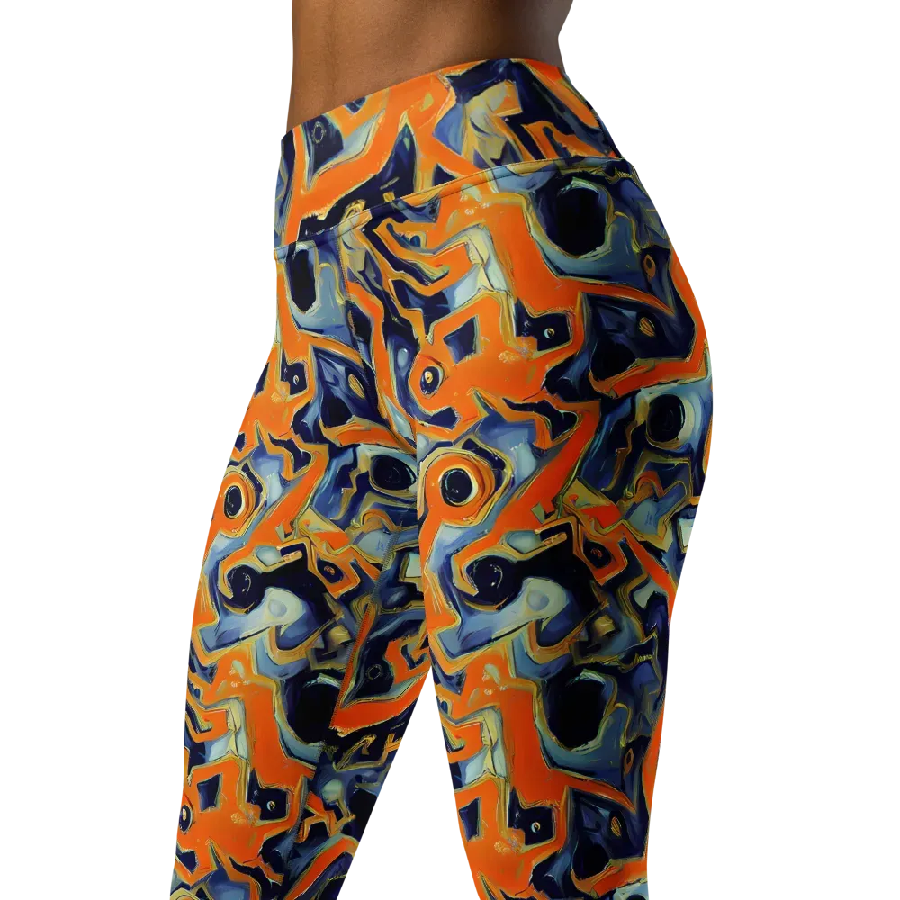 Sonic Melt on Yoga Leggings — Left Front