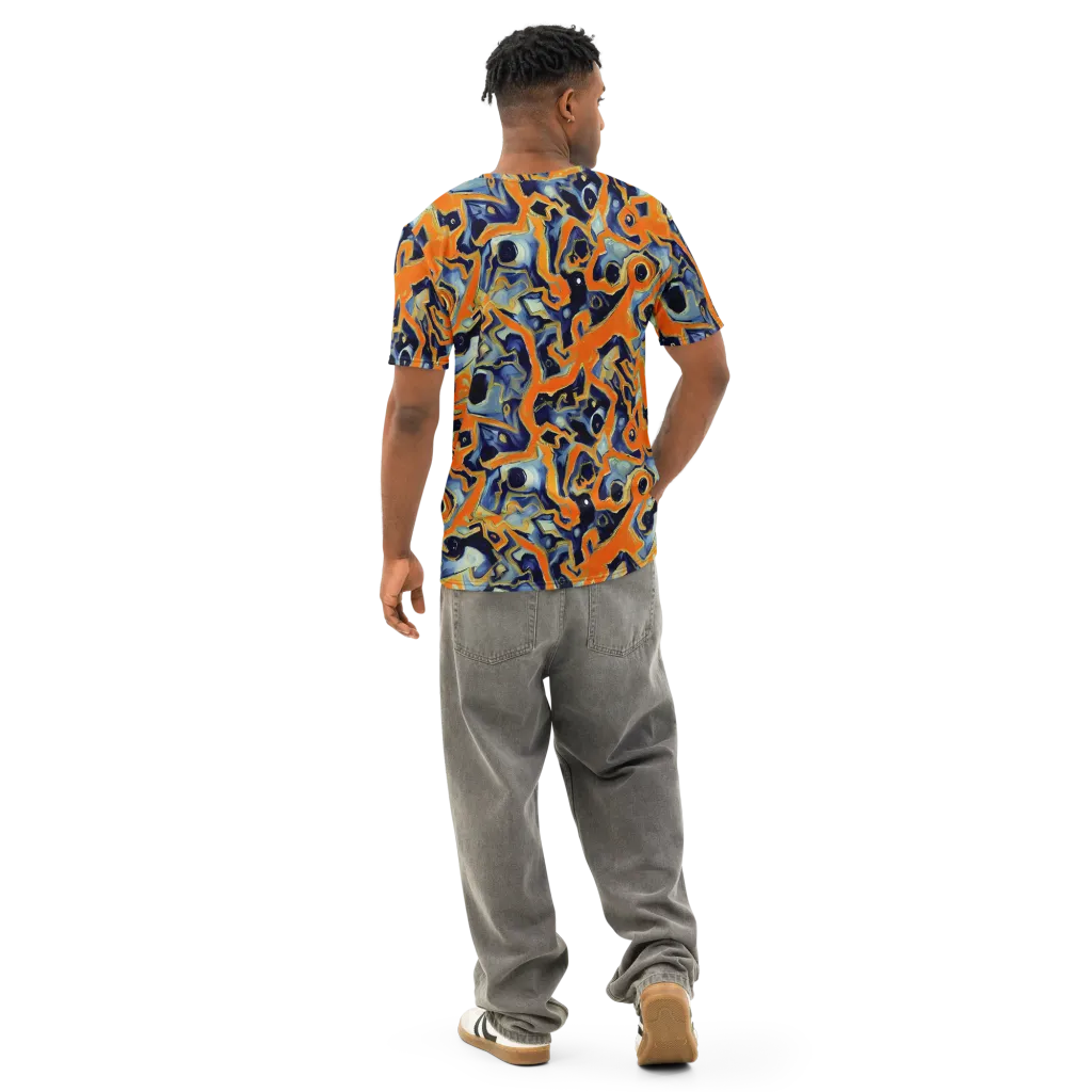 Sonic Melt on Men's Cotton Crew Neck T-Shirt — Back