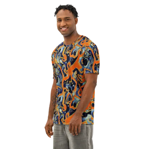 Sonic Melt on a Men's Cotton Crew Neck T-Shirt