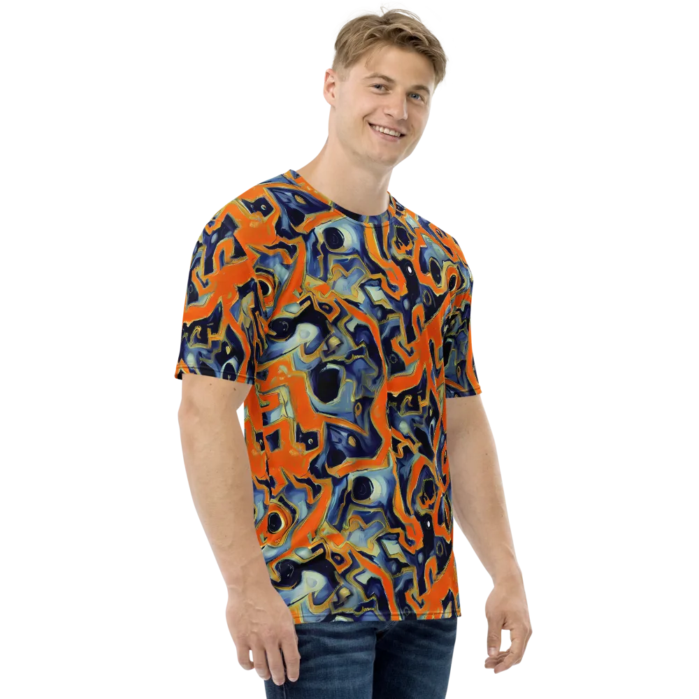 Sonic Melt on Men's Crew Neck T-Shirt — Right