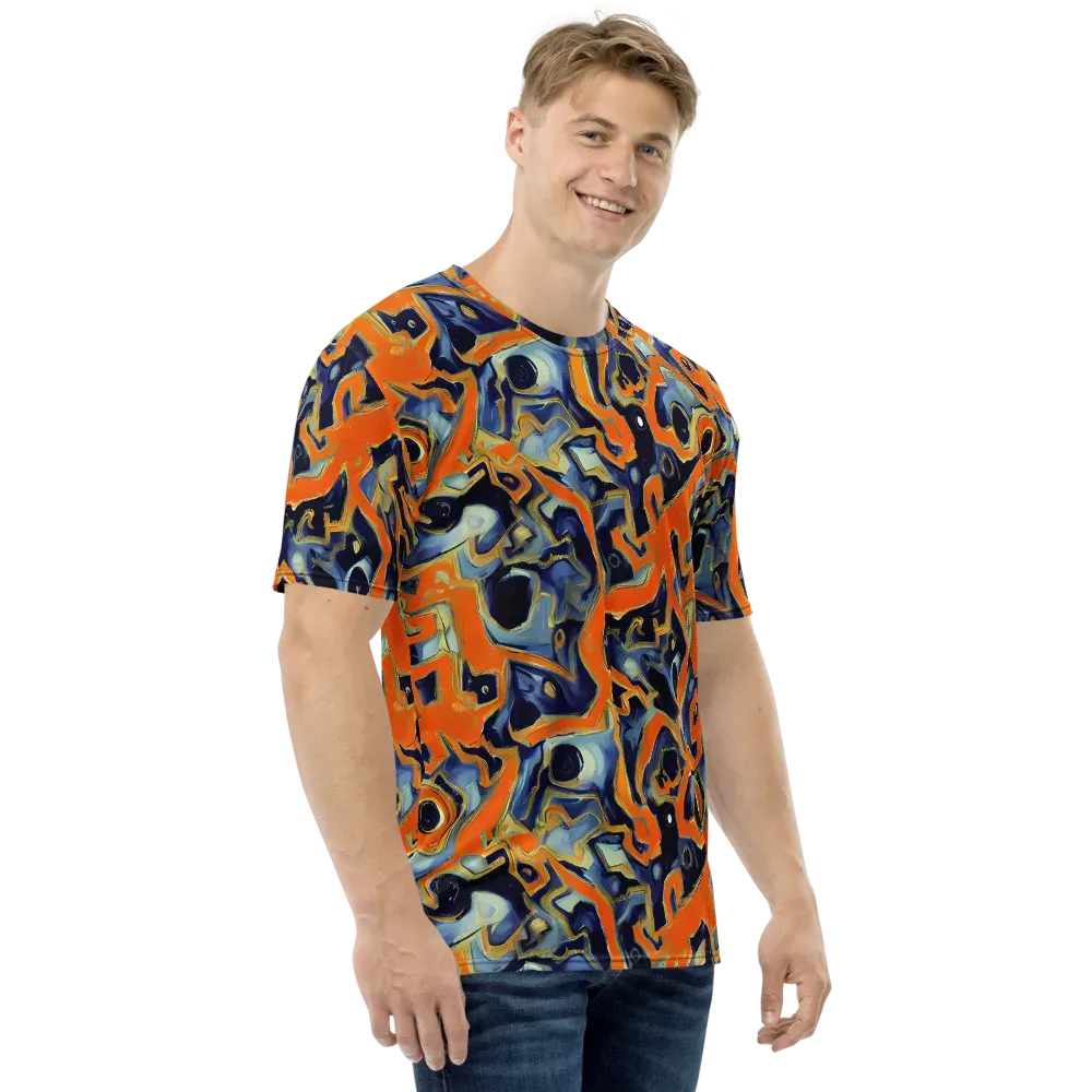 Sonic Melt on Men's Crew Neck T-Shirt — Right