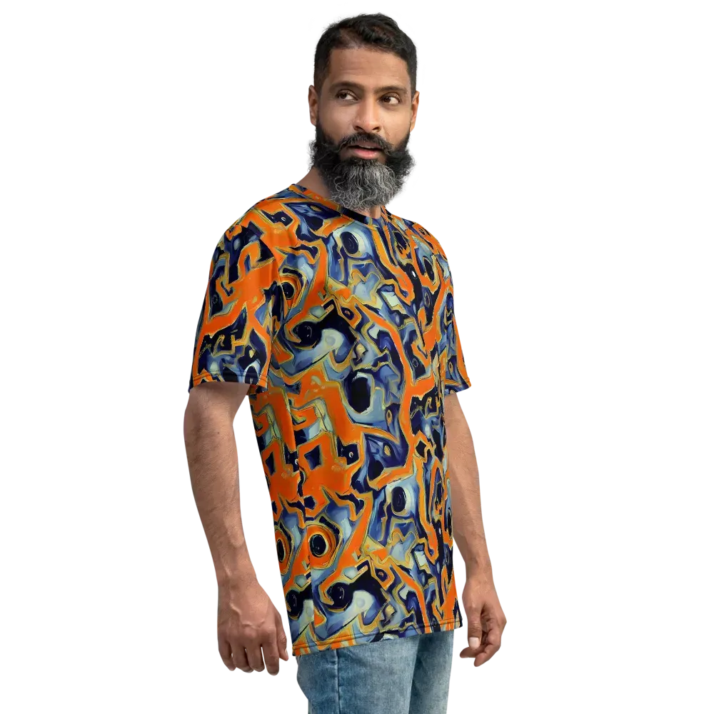 Sonic Melt on Men's Crew Neck T-Shirt — Right