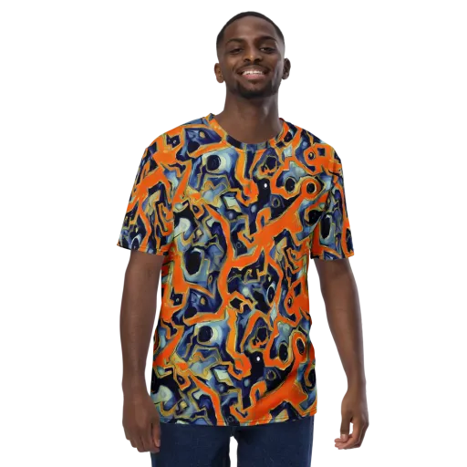Sonic Melt on a Men's Crew Neck T-Shirt