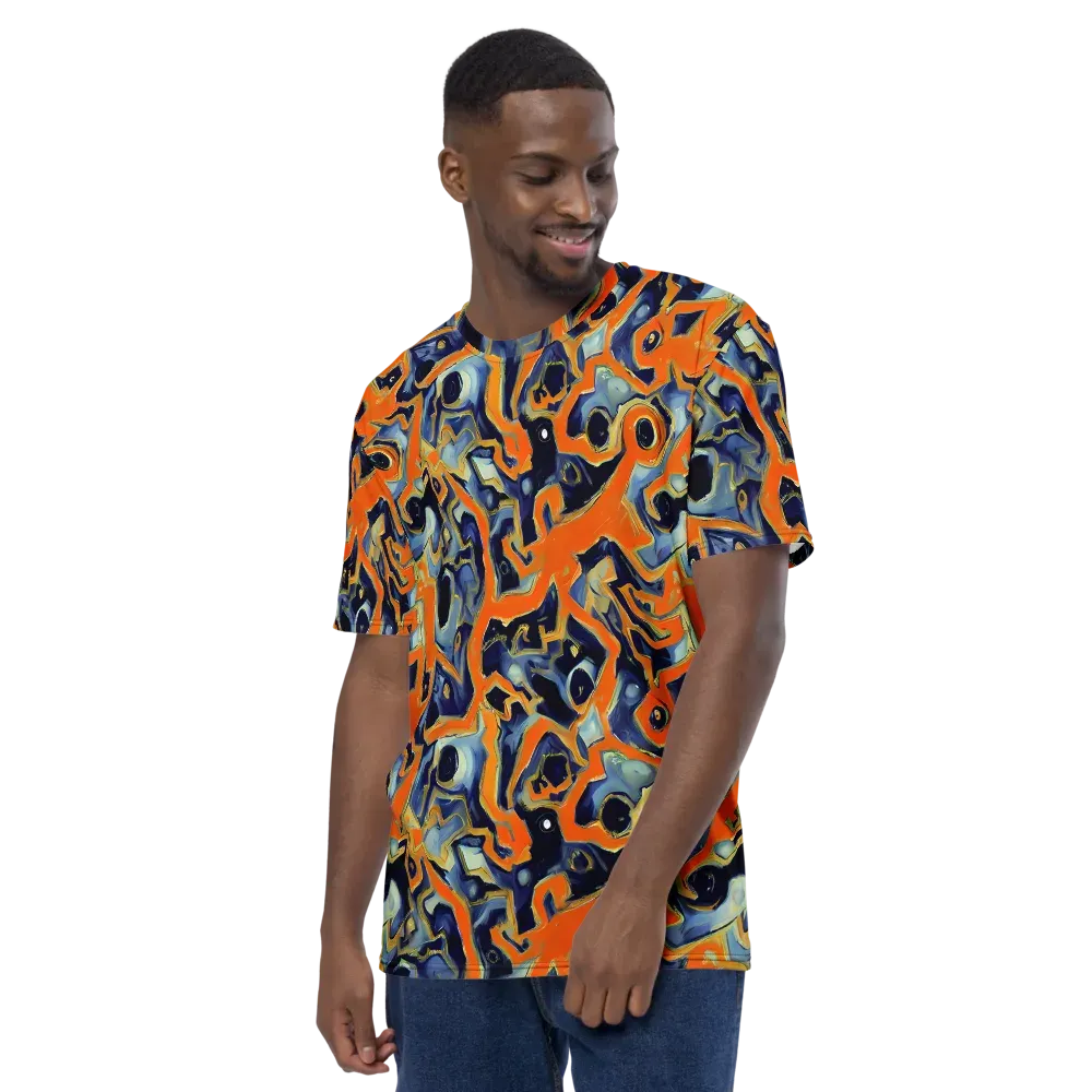 Sonic Melt on Men's Crew Neck T-Shirt — Left