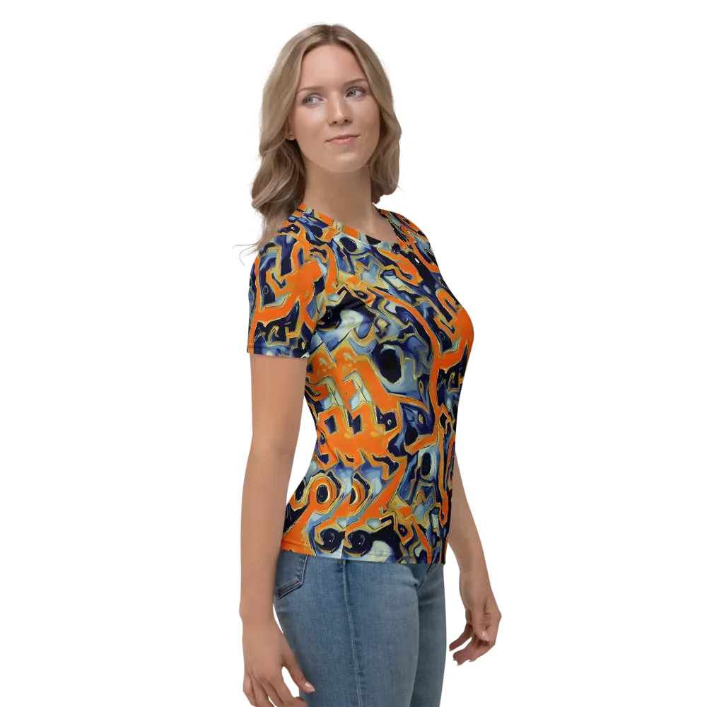 Sonic Melt on Women's Crew Neck T-Shirt — Right