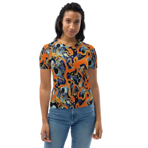 Sonic Melt on a Women's Crew Neck T-Shirt