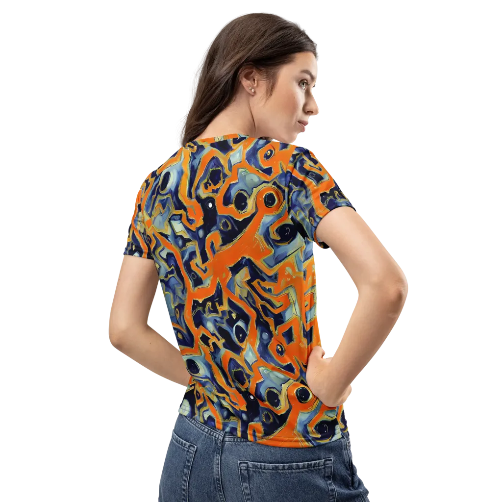 Sonic Melt on Women's Crew Neck T-Shirt — Back