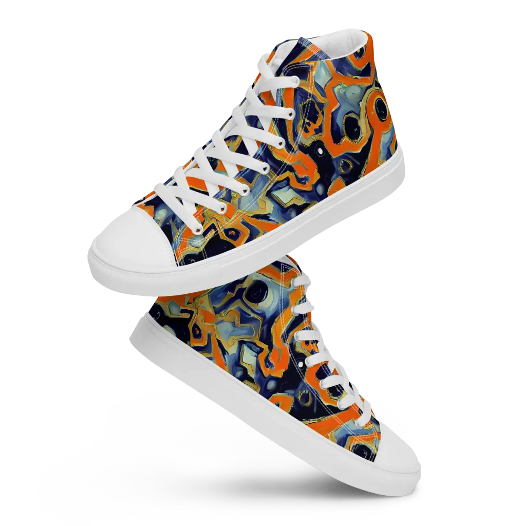 Sonic Melt on Women's High Top Canvas Shoes — Front