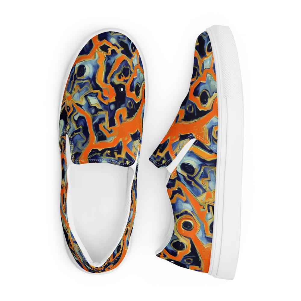 Sonic Melt on Men's Slip-On Canvas Shoes — Front