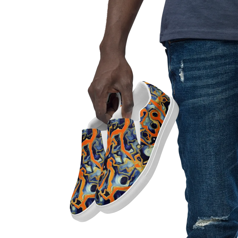 Sonic Melt on Men's Slip-On Canvas Shoes — Left Front