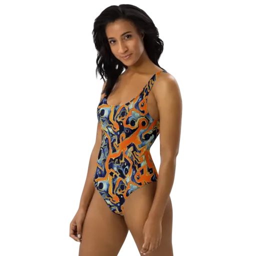 Sonic Melt on a One-Piece Swimsuit