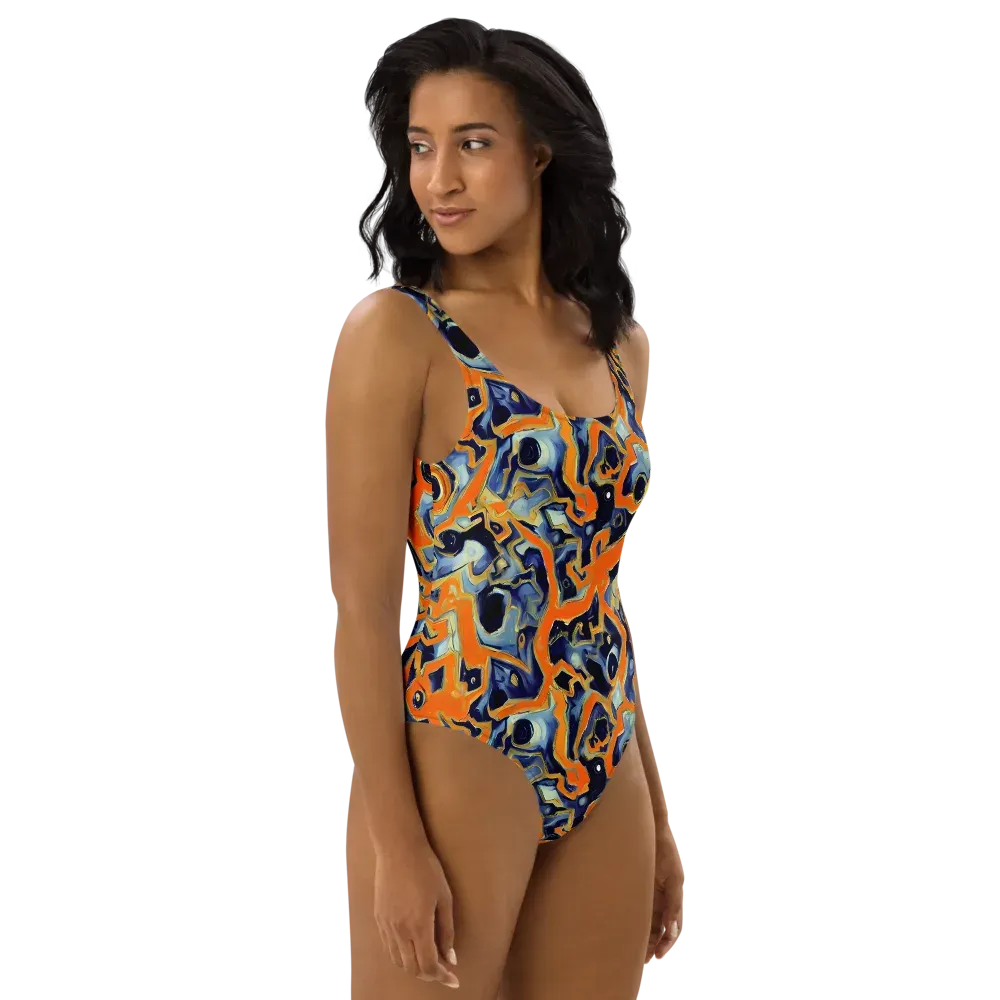 Sonic Melt on One-Piece Swimsuit — Right
