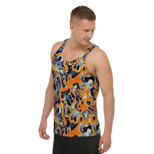 Sonic Melt on a Men's Tank Top