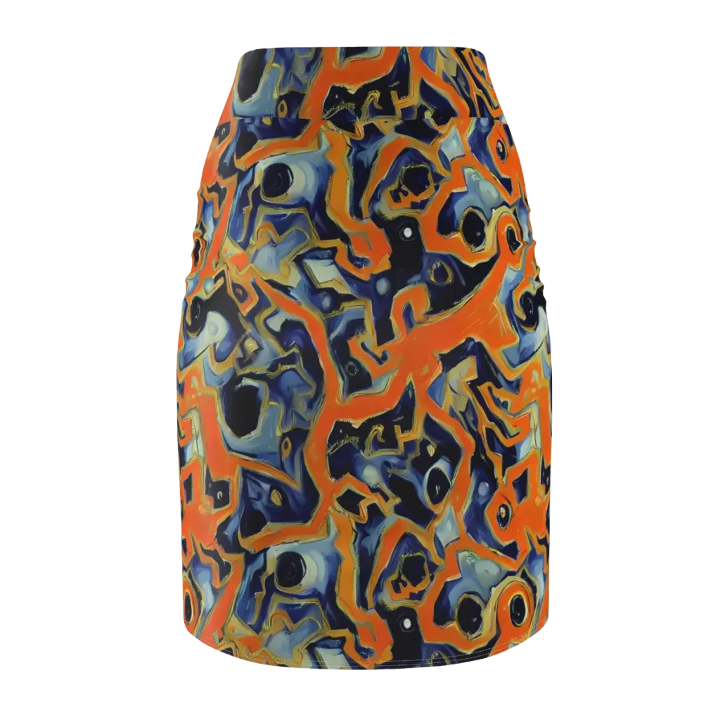 Sonic Melt on Pencil Skirt — Back