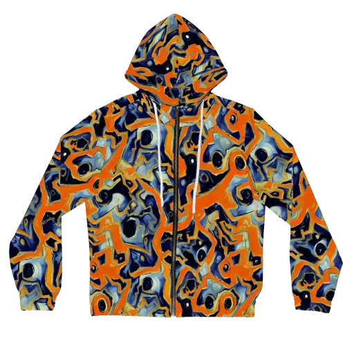 Sonic Melt on a Women's Full-Zip Hoodie