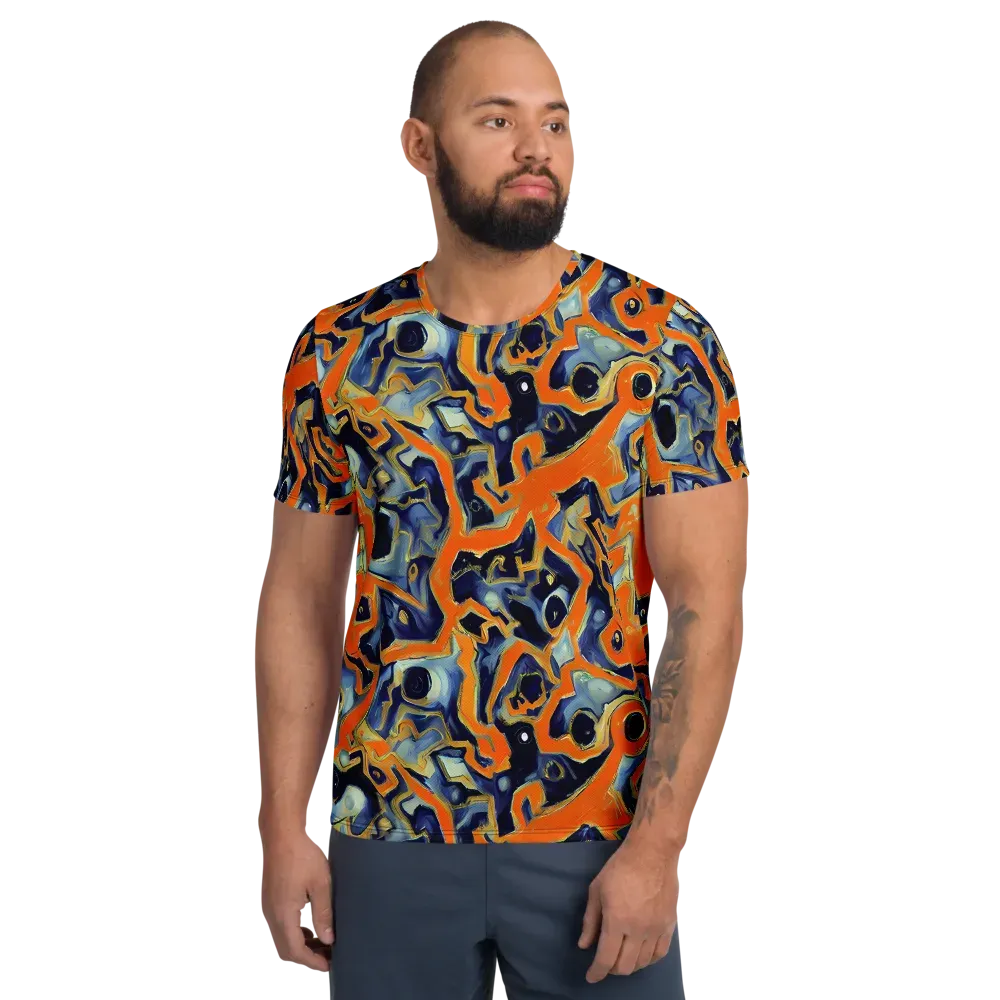 Sonic Melt on Men's Athletic T-Shirt — Front