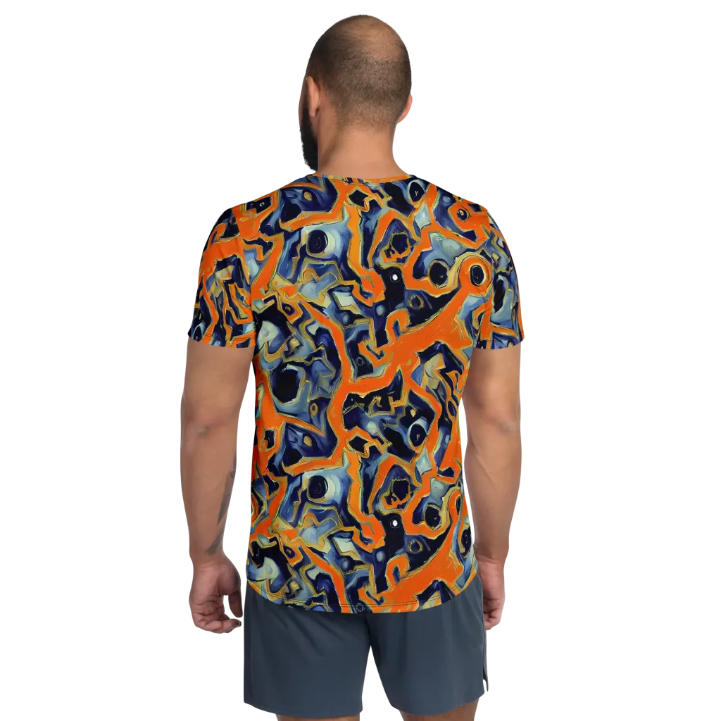 Sonic Melt on Men's Athletic T-Shirt — Back