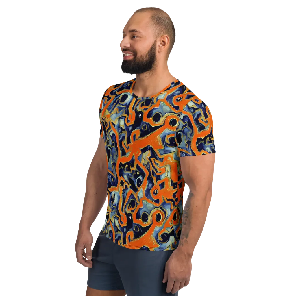 Sonic Melt on Men's Athletic T-Shirt — Left