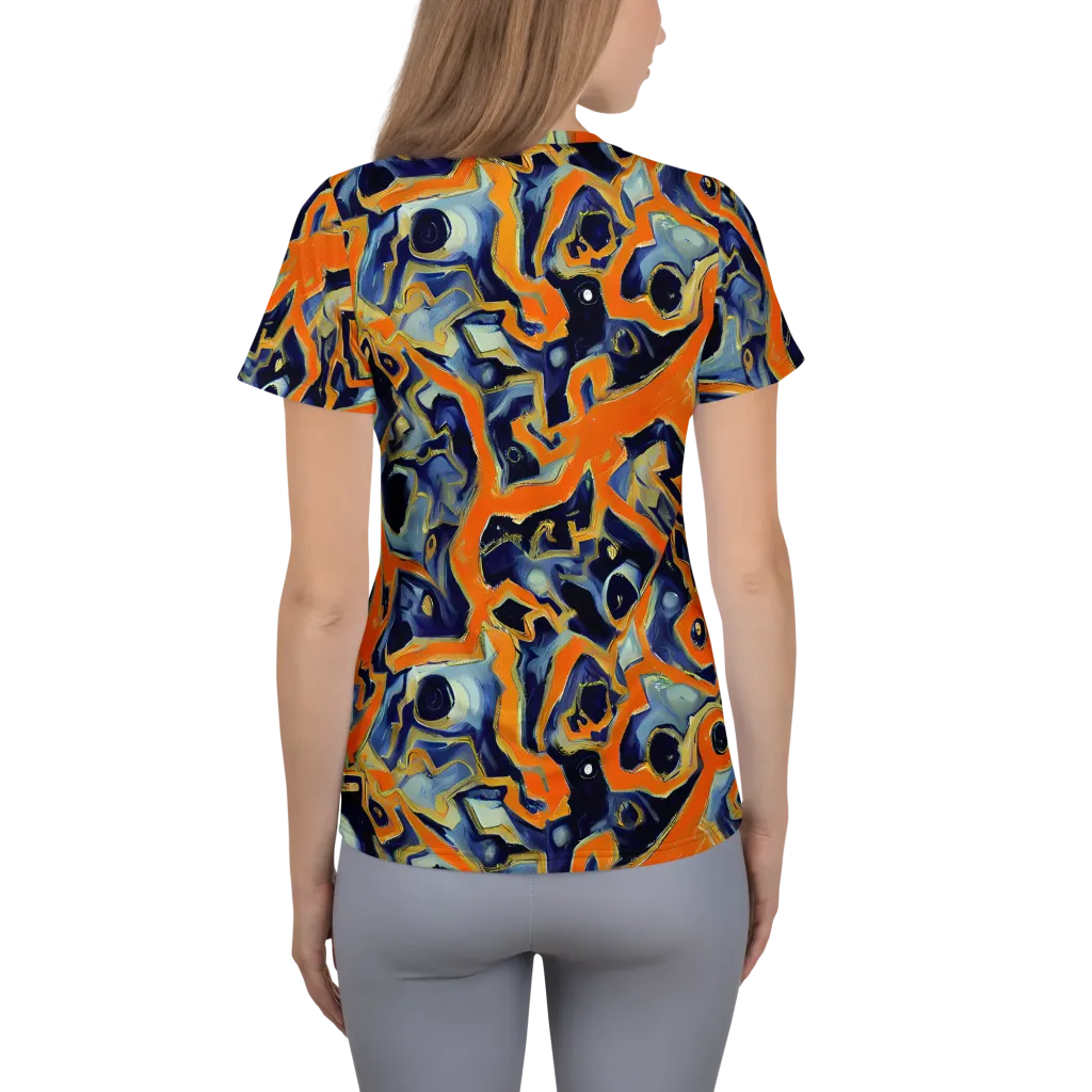 Sonic Melt on Women's Athletic T-Shirt — Back