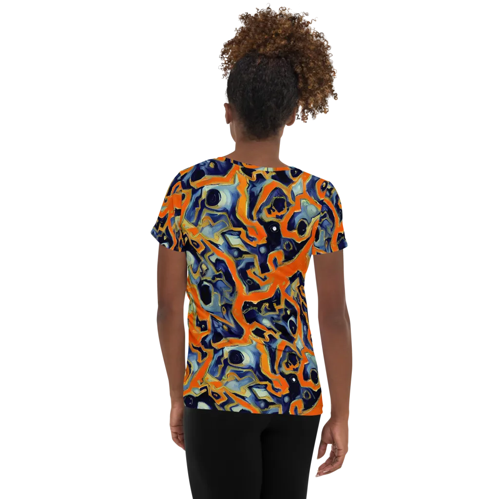 Sonic Melt on Women's Athletic T-Shirt — Back