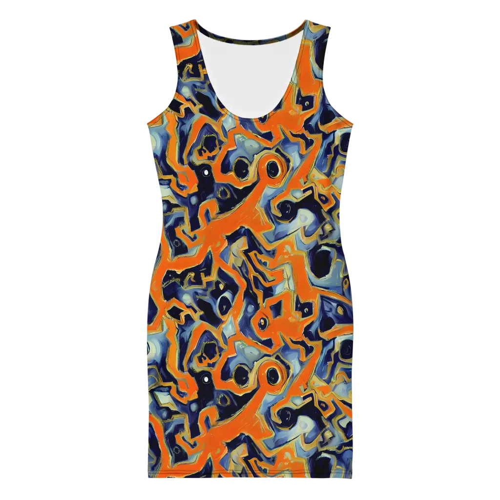 Sonic Melt on Bodycon Dress — Front