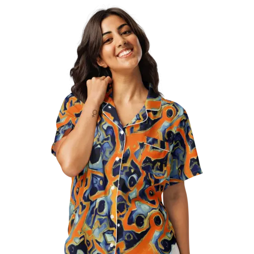 Sonic Melt on a Women's Short Sleeve Pajama Top