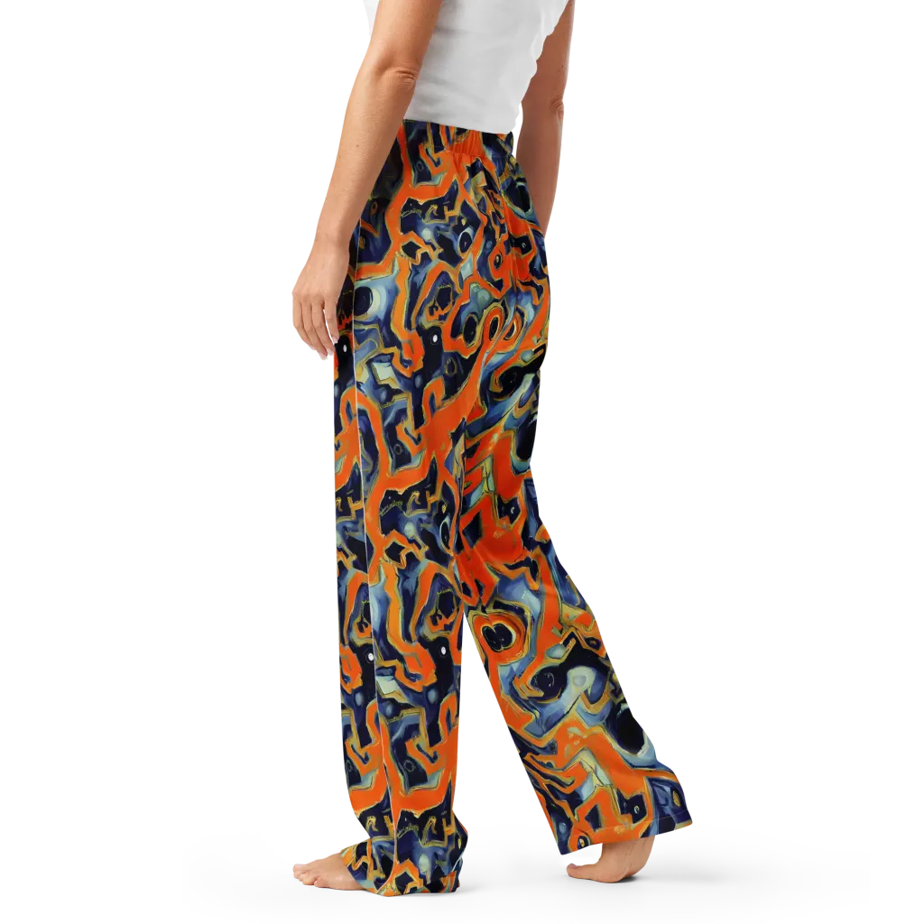 Sonic Melt on Women's Pajama Pants — Left