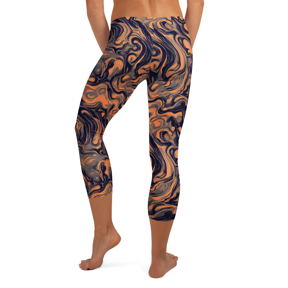 Amber Maelstrom on Capri Leggings — Back