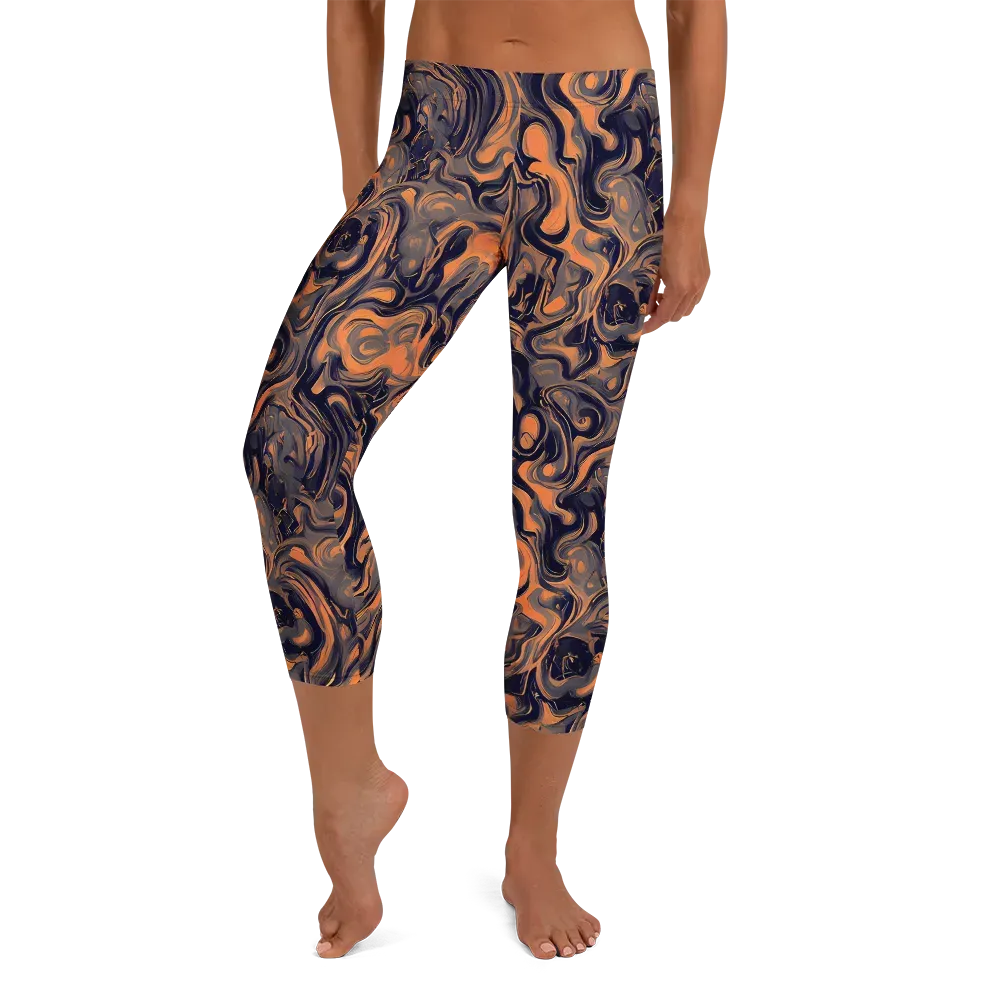 Amber Maelstrom on Capri Leggings — Front