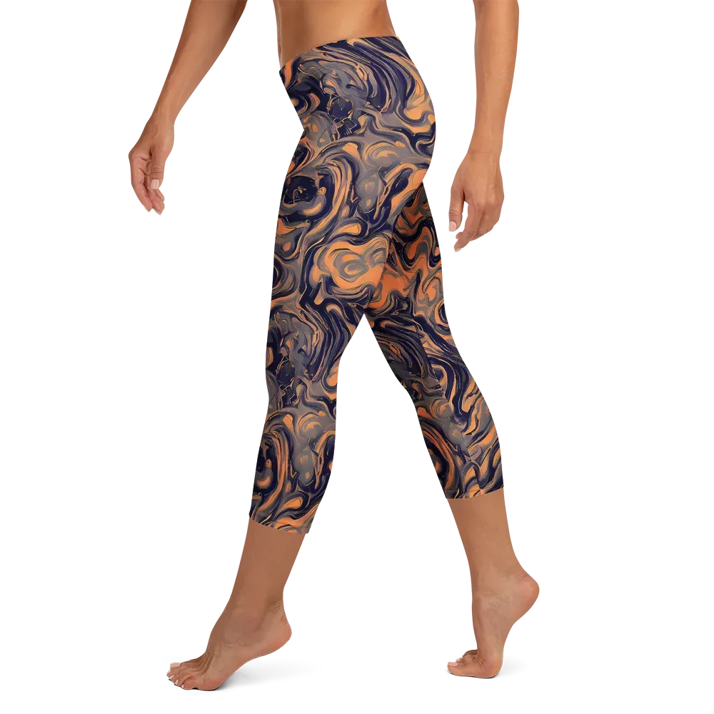 Amber Maelstrom on Capri Leggings — Left