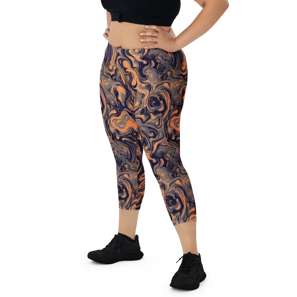 Amber Maelstrom on Capri Leggings — Front
